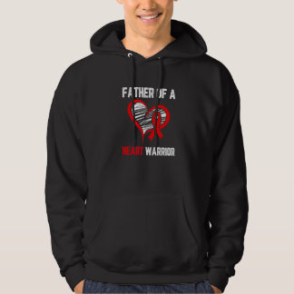Father of a heart warrior Heart Disease awareness Hoodie