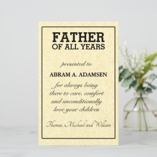 Father Of All Years Award