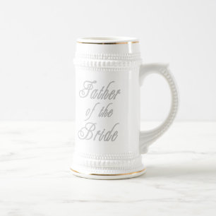 Father of Bride Classy Grays Beer Stein