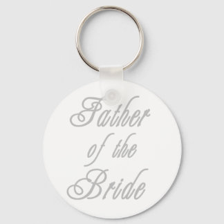 Father of Bride Classy Grays Keychain