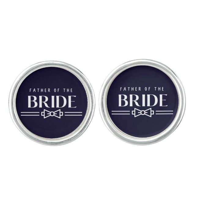Father of Bride Cufflinks (Front)