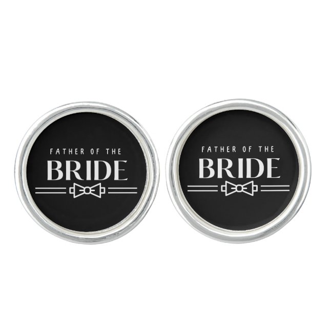 Father of Bride Cufflinks (Front)