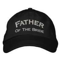 Father Of Bride Embroidered Wedding Hat