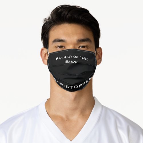 Father of Bride or Groom Wedding Face Mask