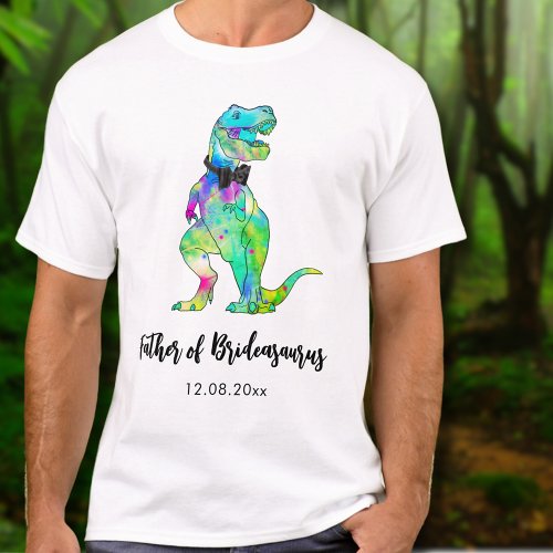 Father of Brideasaurus Dinosaur Wedding T_Shirt