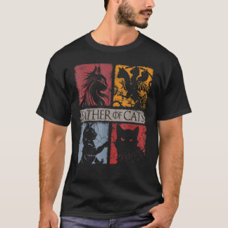 Father Of Cats Cat Cat Dad Fabulous T-Shirt