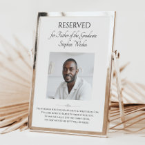 Father of Graduate Poem With Photo Memorial Poster