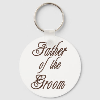 Father of Groom Classy Browns Keychain