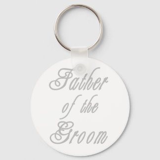 Father of Groom Classy Grays Keychain