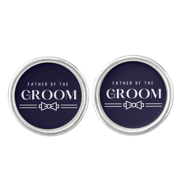 Father of Groom Cufflinks (Front)