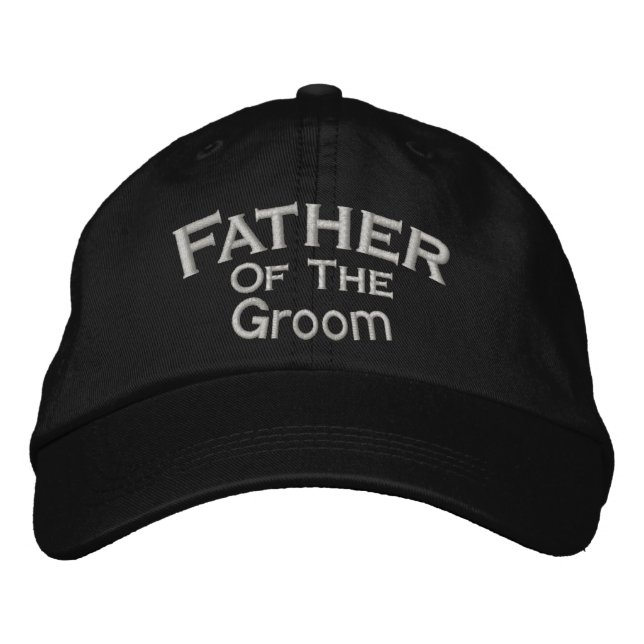 Father Of Groom Wedding  Embroidered Baseball Cap (Front)