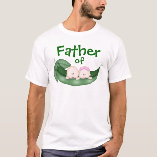 Father of Mixed Twins T_Shirt