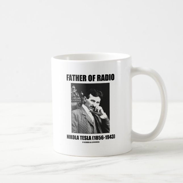 Father Of Radio Nikola Tesla (1856-1943) Coffee Mug (Right)