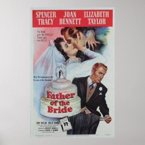 Father of the Bride 1950 Poster