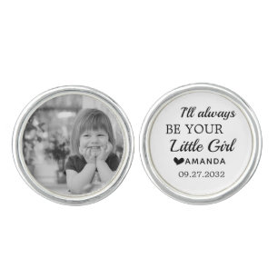 Father of the Bride Always Your Little Girl Photo Cufflinks
