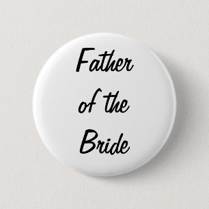 Father of the Bride Badge Button