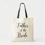 Father Of The Bride. Black And White Wedding Bag at Zazzle