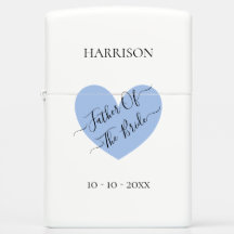Father Of The Bride Blue Heart Personalized