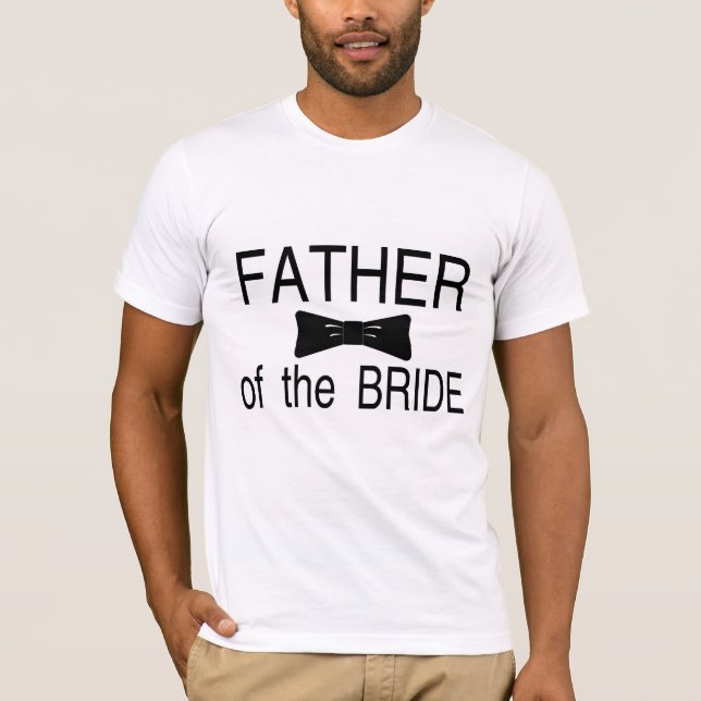 Father Of The Bride Bowtie T-Shirt (Front)