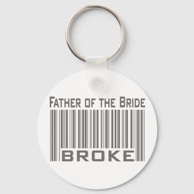 Father of the Bride Broke Keychain (Front)