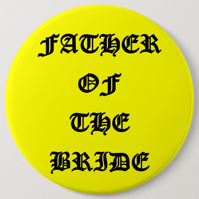 Father of the Bride  Button (Front)