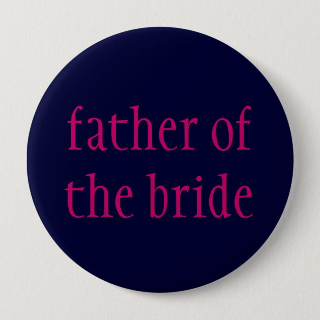 "father of the bride" button (Front)