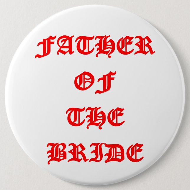 Father of the Bride Button (Front)
