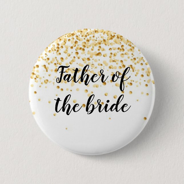 Father of the bride button (Front)