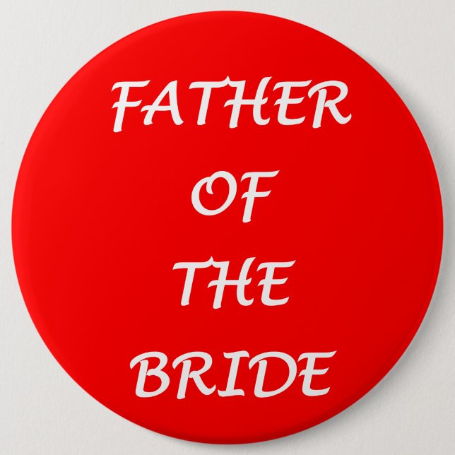 Father of the Bride Button (Front)