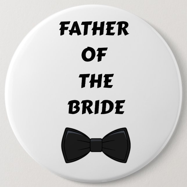 Father of the Bride  Button (Front)
