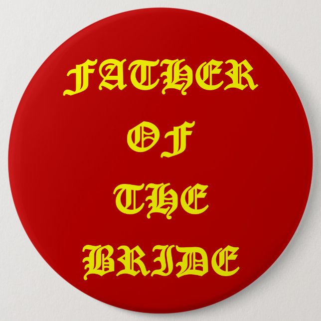 Father of the Bride Button (Front)