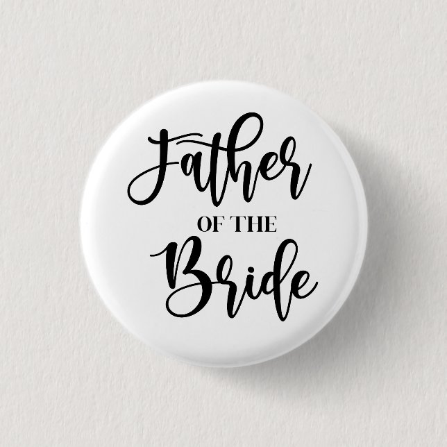 Father of the Bride Button (Front)