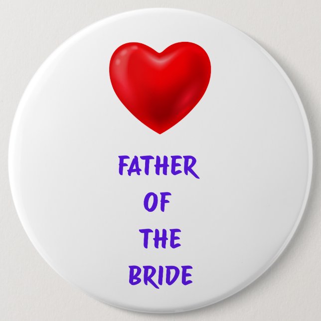 Father of the Bride Button (Front)
