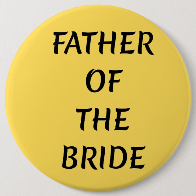 Father of the Bride  Button (Front)