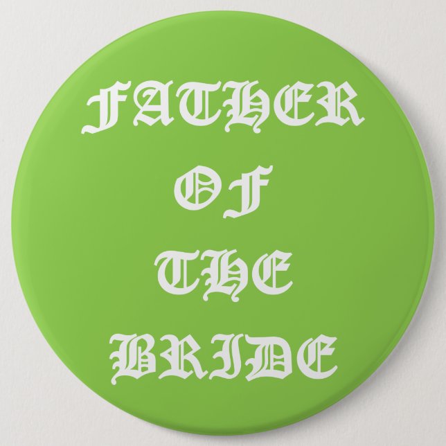 Father of the Bride Button (Front)