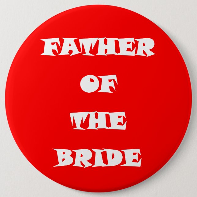Father of the Bride Button (Front)