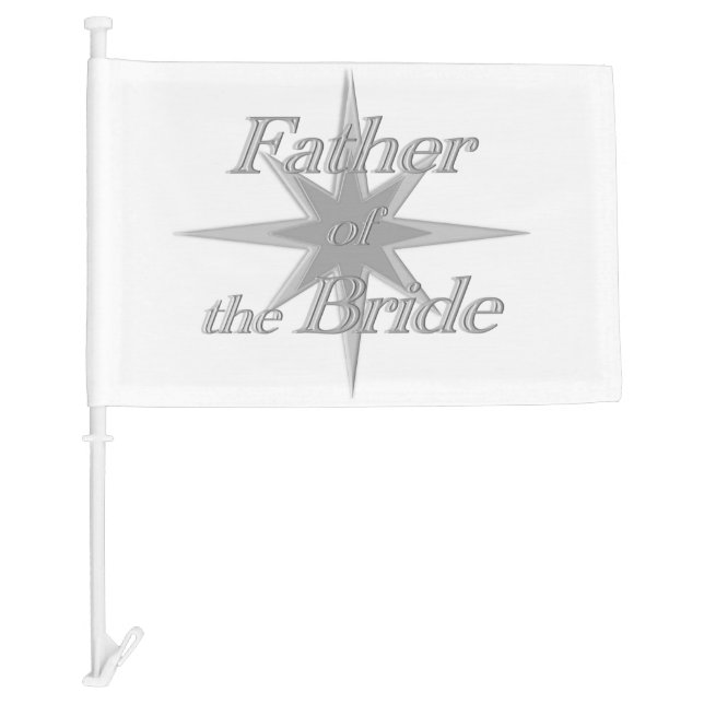 Father of the Bride Car Flag (Front)