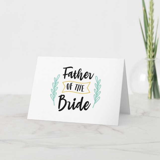 Father Of The Bride Card (Front)