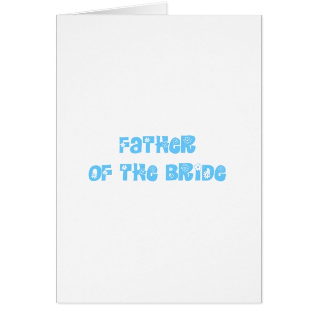 Father of the Bride Cards (Front)