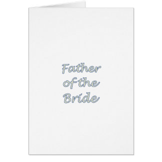 Father Of The Bride Cards
