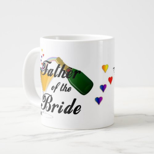 Father of the Bride Champagne Toast Large Coffee Mug