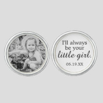 Father of the Bride Custom Photo Cufflink