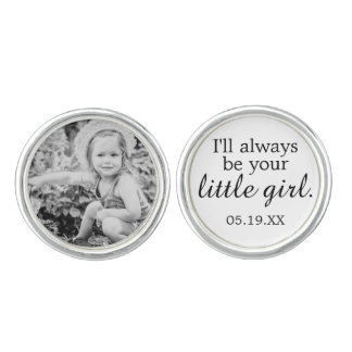 Father of the Bride Custom Photo Cufflink