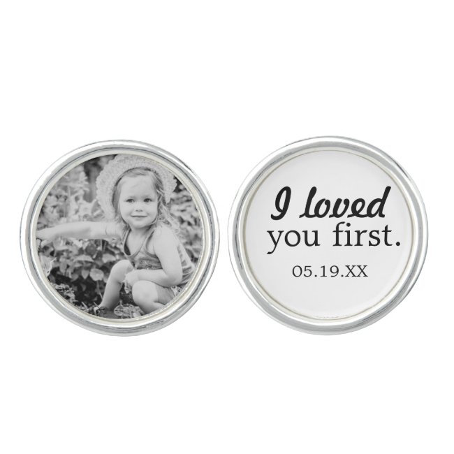 Father of the Bride Custom Photo Cufflink