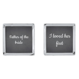 Father of The Bride Custom Photo Cufflinks