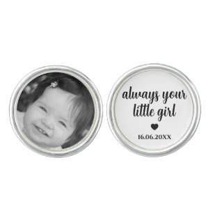 Father of the Bride Custom Photo Cufflinks