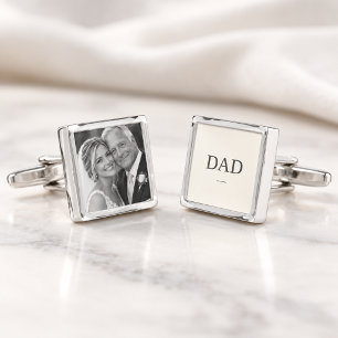 Father of the Bride Custom Photo Cufflinks