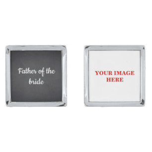 Father of The Bride Custom Photo Cufflinks