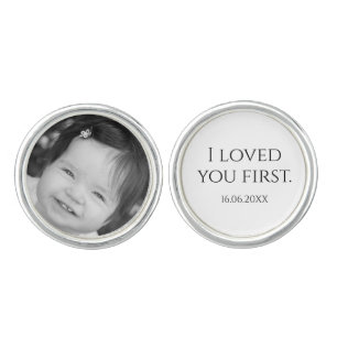 Father of the Bride Custom Photo Cufflinks