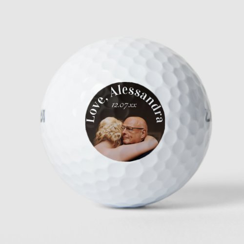 Father of the Bride Custom Photo Golf Balls